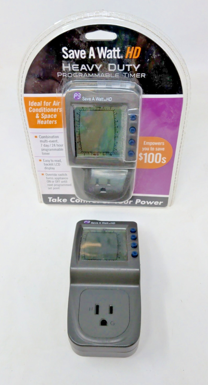Save A Watt HD - HEAVY DUTY PROGRAMMABLE TIMER - 7 day / 24 hour - NEW! Used